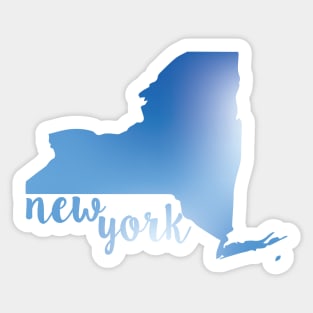 New York State blue Sticker